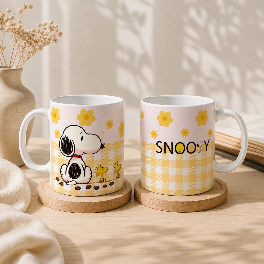 Taza Snoopy Floral
